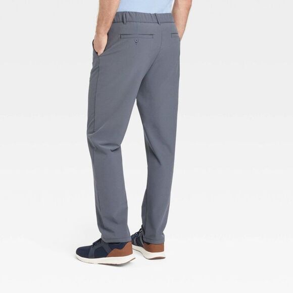 Open Box - Goodfellow & Co - Men's Relaxed Travel Trousers - Goodfel Gray - Picture 2 of 3